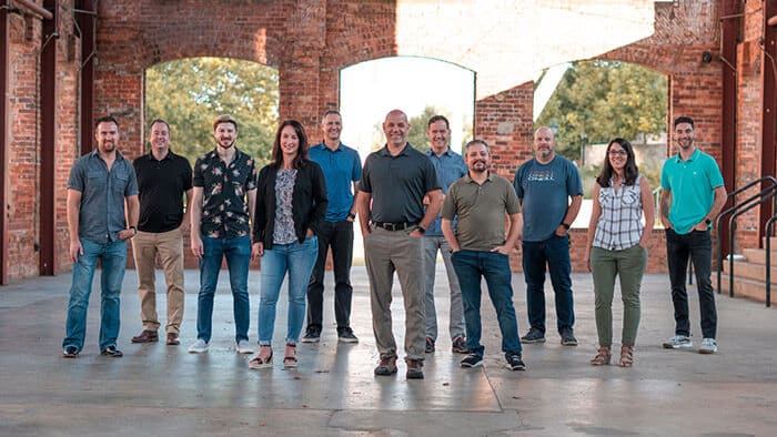 a picture of the Drum Creative team standing all together