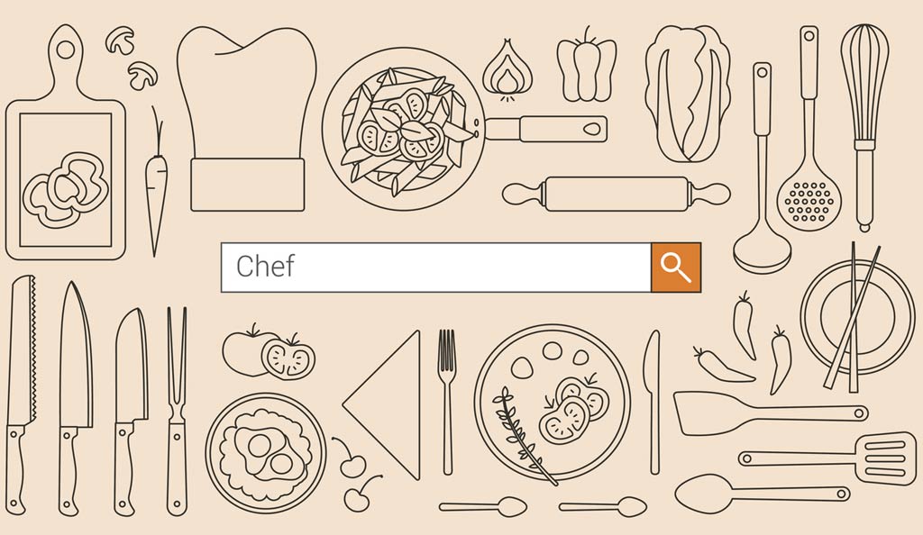 seo search box with the keyword chef