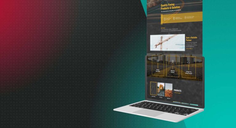 a graphic of an open laptop with a StoryBrand model website coming off of the screen