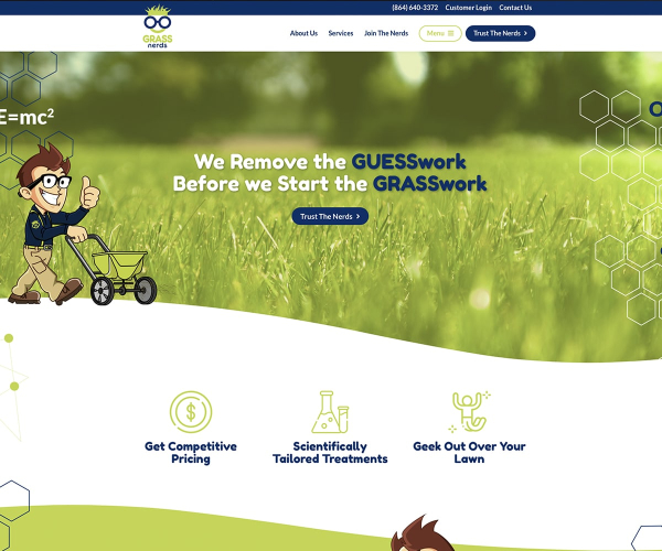 a look at the updated website homepage for Grassnerds