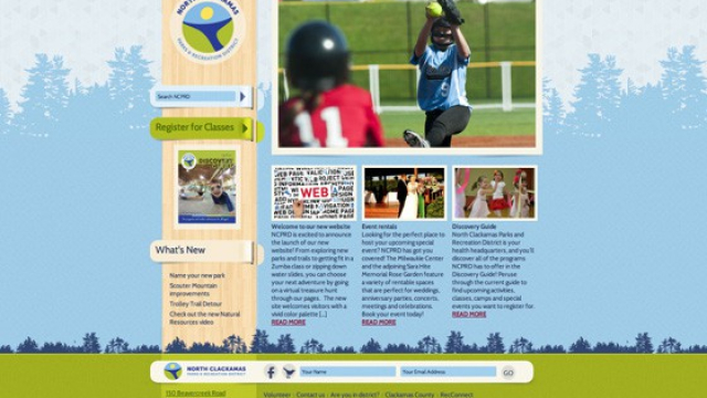 a look at the previous website hompage for NCPRD Parks and Recreation