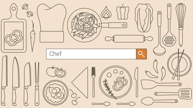 seo search box with the keyword chef
