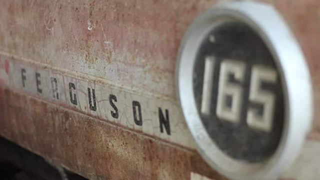 a closeup image of a worn out ferguson 165