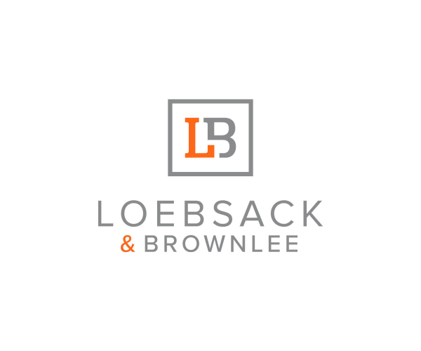 a look at the updated Loebsack and Brownlee Logo in orange and gray