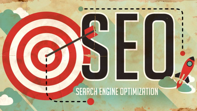 seo illustration with arrow hitting target